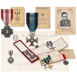 Virtuti Militari cl.V, the Cross of the Home Army and other memorabilia of the WARSAW POWERS.