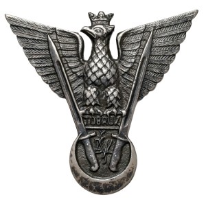 PSZnZ, TOBRUK Badge of the Independent Carpathian Rifle Brigade [0130] - in SILVER