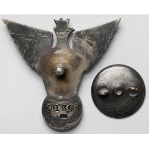 PSZnZ, TOBRUK Badge of the Independent Carpathian Rifle Brigade [0130] - in SILVER