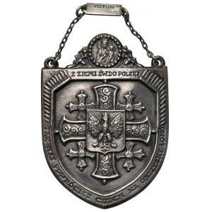 PSZnZ, Ryngraf with the Polish Cross of Jerusalem - in SILVER