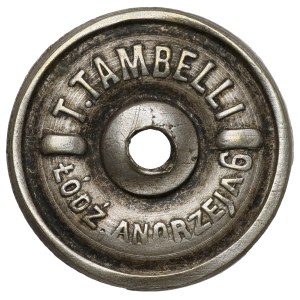 Badge cap, T. Tambell (19 mm)