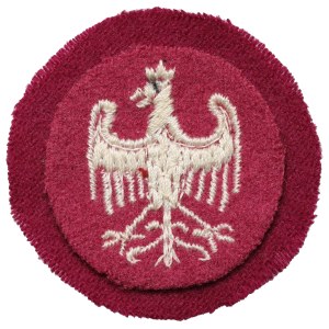 Embroidered eagle of the Polish Army in France
