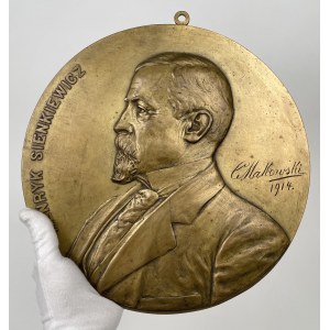 Medaglione (30 cm) Henryk Sienkiewicz (Cz. Makowski 1914)