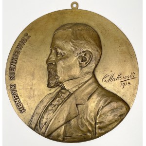 Medaglione (30 cm) Henryk Sienkiewicz (Cz. Makowski 1914)