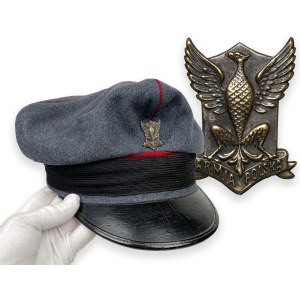 Veterans of Jozef Haller's Blue Army - Veteran's cap / cornet with an EAGLE (Polonia in the USA / Canada ?)