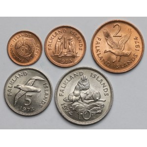 Falkland Islands, 1974 vintage set (5pcs)