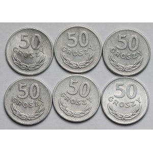50 pennies 1949-1976 - set (6pcs)