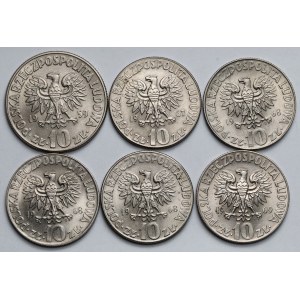 10 zlotys 1959-1969 Copernicus - mint - set (6pcs)