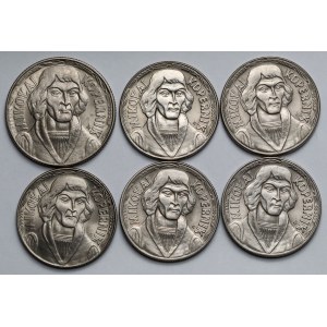 10 złotych 1959-1969 Kopernik - mennicze - zestaw (6szt)
