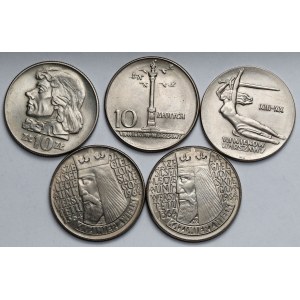 10 zlatých 1959-196 - mincovna - sada (5ks)