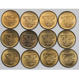 5 pennies 1991-2000 - mint - set (12pcs)