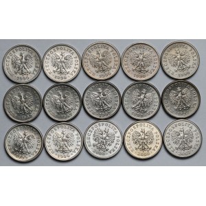 20 groszy 1990-2007 - mint - set (15pcs)