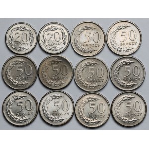 20-50 pennies 1990-1998 - mint - set (12pcs)