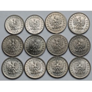 20-50 pennies 1990-1998 - mint - set (12pcs)