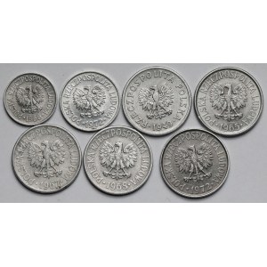 10-50 pennies 1949-1972 - set (7pcs)