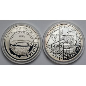 10 i 20 tys. złotych 1992 Ameryka i 1994 FIFA - zestaw (2szt)