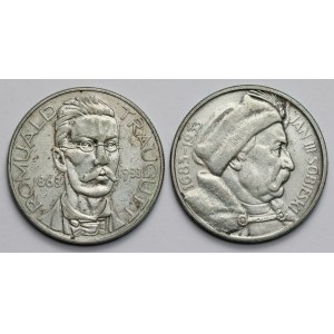 10 zloty 1933 Traugutt e Sobieski - set (2 pezzi)