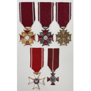 PRL, Odznaczenia - zestaw (5szt)