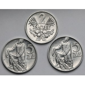 2 und 5 Gold 1959-1970 - Satz (3 Stück)