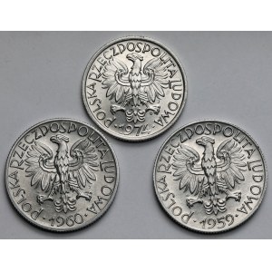 2 und 5 Gold 1959-1970 - Satz (3 Stück)