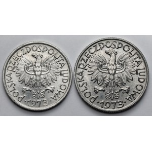 2 i 5 złotych 1973 - zestaw (2szt)