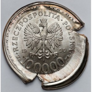 Destruct 100,000 zloty 1990 Solidarity - impressive