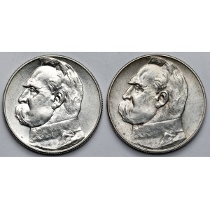 Pilsudski 5 zlotych 1934 and 1935 - set (2pcs)