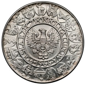 ARGENTO 100 oro 1966 Mieszko e Dąbrówka