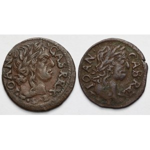 John II Casimir, Boratyns 1660 and 1664 - set (2pcs)