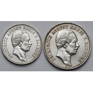Saxony, 3 and 5 marks 1908-E - set (2pcs)