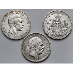 Germania, 5 marchi 1876-1908 - set (3 pezzi)