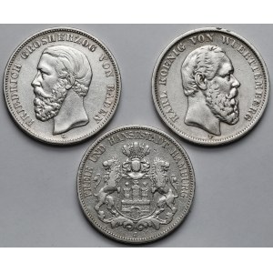 Nemecko, 5 mariek 1875-1901 - sada (3ks)