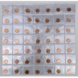 USA, 1 cent 1973-1992 - set (49pcs)