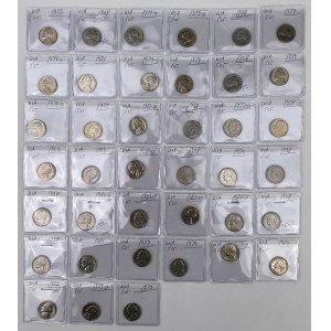 USA, 5 cents 1938-1983 - set (39pcs)