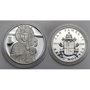 SILVER John Paul II medals - set (2pcs)