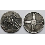 Silver Veritas Sobieski and Monte Cassino medals - set (2pcs)