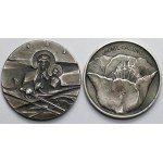 Silver Veritas Sobieski and Monte Cassino medals - set (2pcs)