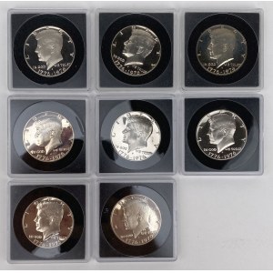 USA, PROOF 1/2 dollar 1976 - set (8pcs)