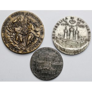Vatican / San Marino, Medals - set (3pcs)