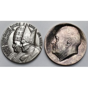 Vatican and Norway, SILVER medals - set (2pcs)