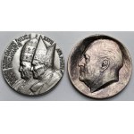 Vatican and Norway, SILVER medals - set (2pcs)