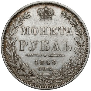 Rosja, Mikołaj I, Rubel 1849 - bez płaszcza