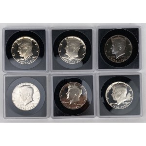 USA, PROOF $1 1976 - set (6pcs)