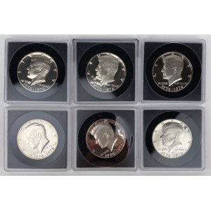USA, PROOF 1/2 dollar 1976 - set (6pcs)