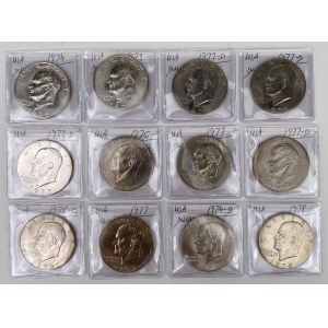 USA, $1 1973-1978 - set (12pcs)