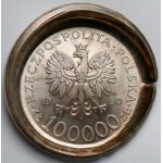Destrukt 100.000 złotych 1990 Solidarność odm.A - AWERS - efektowny