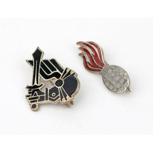 PSZnZ, Commemorative badges - Collins, London - set (2pcs)