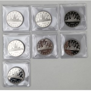Kanada, PROOF $1 1981-1987 - sada (7ks)
