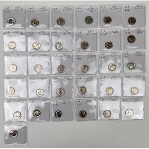 USA, 10 cents 1968-1981 - set (31pcs)