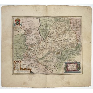 Silesia, Map of the Duchy of Klodzko - Johannes Jan Janssonius, Amsterdam 1659